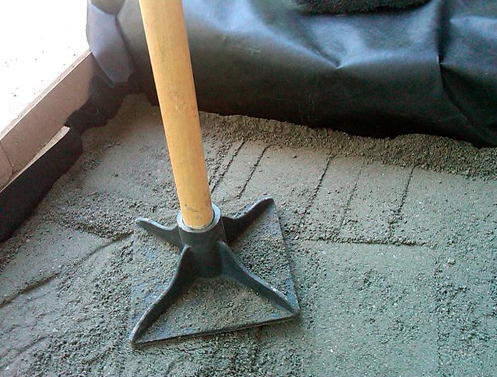 утрамбовать, песок