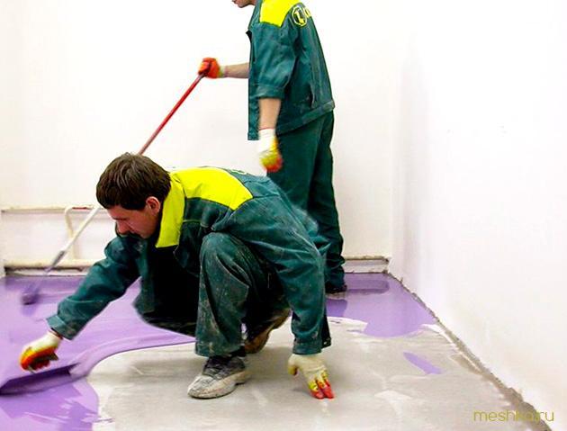 укладка, наливного