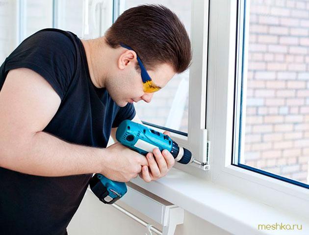 установка, пластиковых, окон