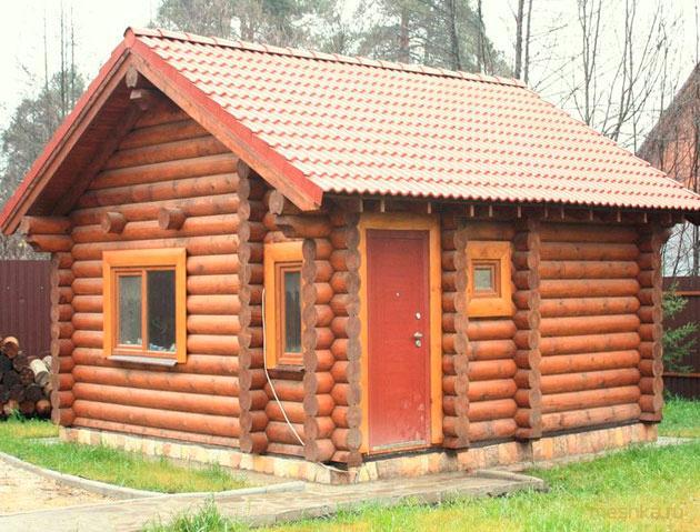 баня, оцилиндрованного