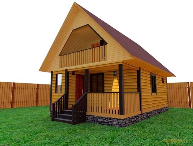 баня, мансардой баня, мансардой