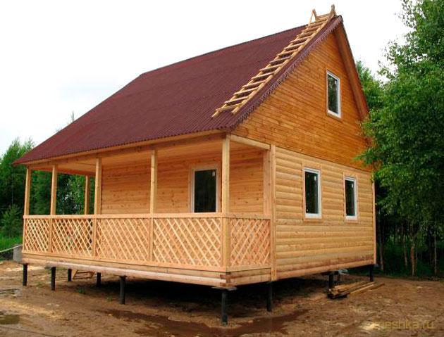 баня, мансардой баня, мансардой