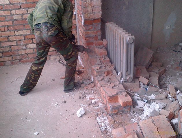 демонтаж, кирпичных демонтаж, кирпичных