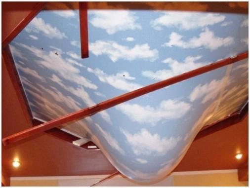 Натяжной потолок удерживает воду