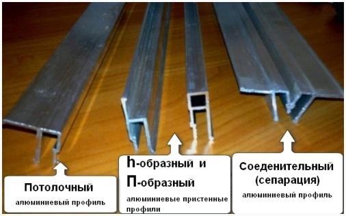 Профили - багеты для крепления натяжного потолка