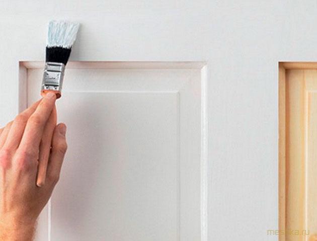 правильно, покрасить, дверь