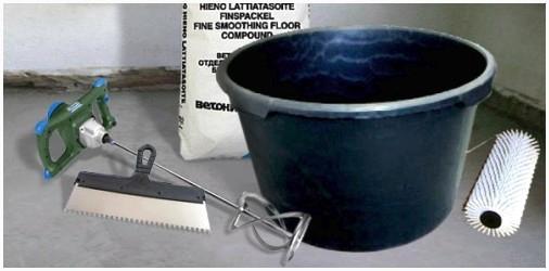 Материалы и инструменты для заливки наливного пола своими руками