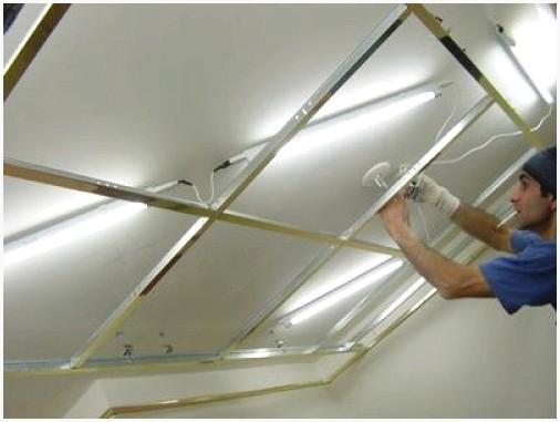 Монтаж кассетного потолка
