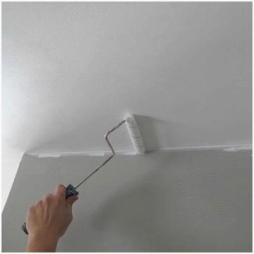 Как покрасить потолок в туалете