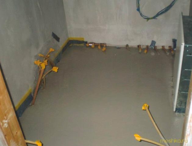 стяжка, пола, ванной стяжка, пола, ванной