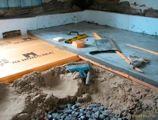 цементный, грунту, пошаговая