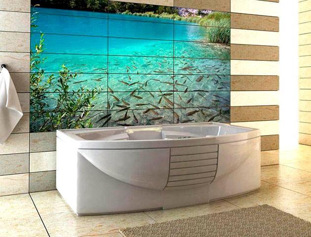 фотоплитка, ванной