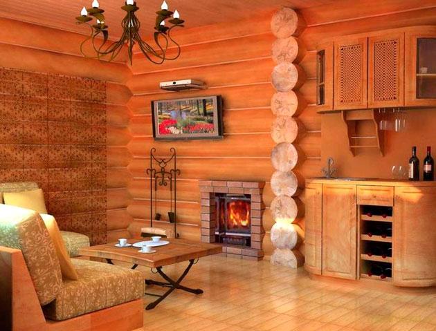 отделка, предбанника, интерьер