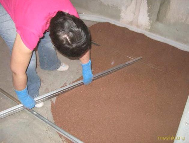 полусухая, стяжка