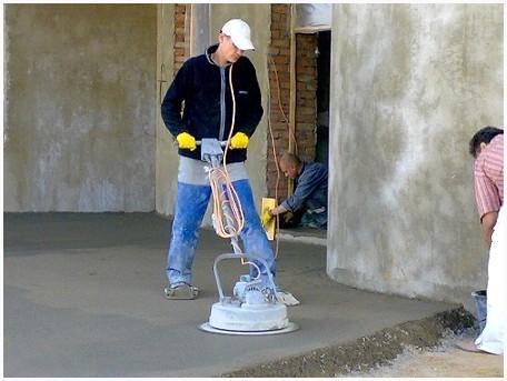 Шлифовка стяжки