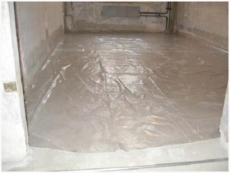 Укладка гидроизоляции