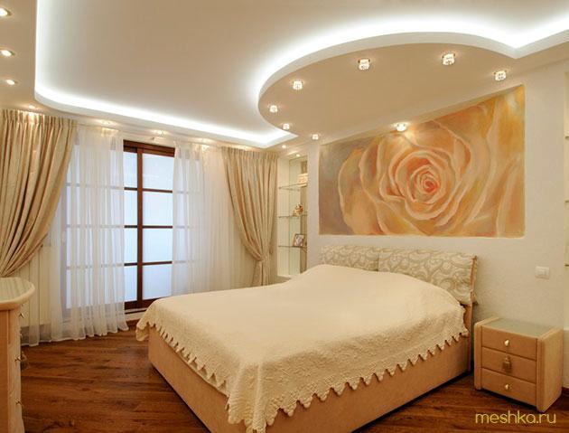 потолок, спальне, дизайн