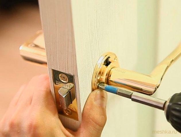 установка, дверных, ручек