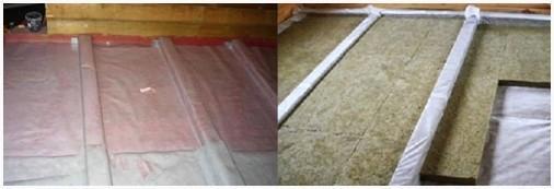 Гидро и теплоизоляция деревянного пола по грунту