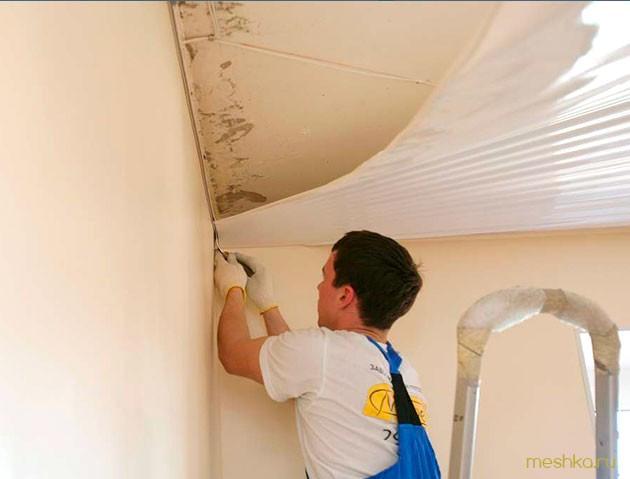 самостоятельно, снять, натяжной