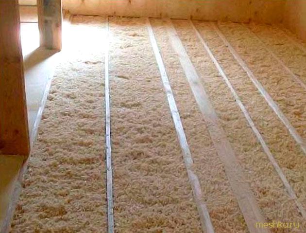 утепление, потолка
