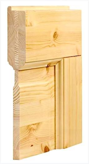 Обвязка двери в баню