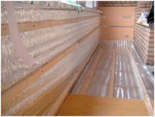 Создание каркаса для отделки балкона вагонкой