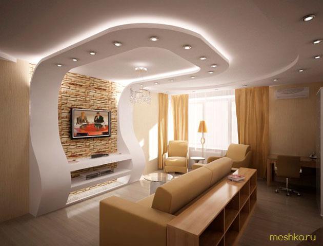 ремонт, потолков, гипсокартона