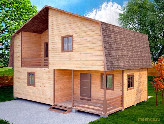 двухэтажная, баня