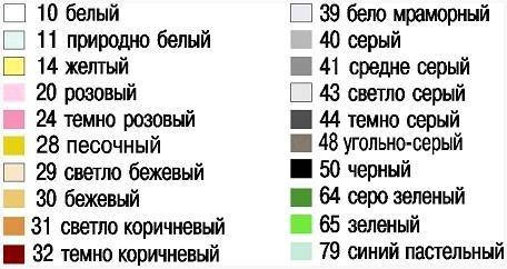 Разнообразие оттенков затирки