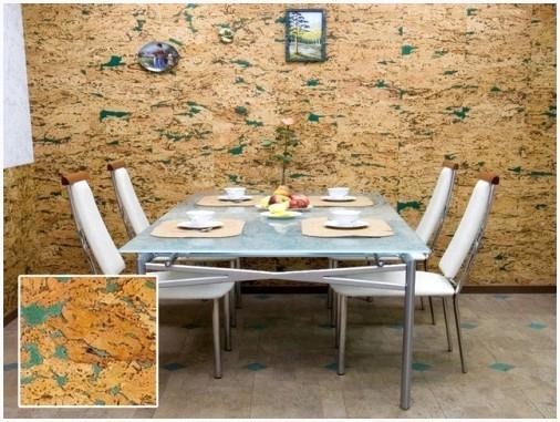 Пробковые стеновые панели