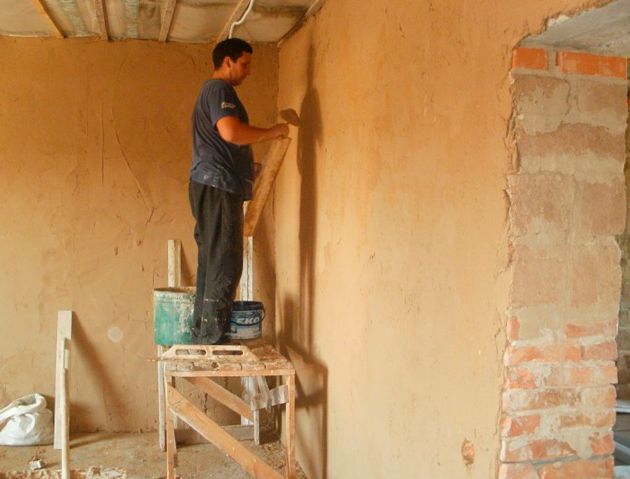 выровнять, стенки