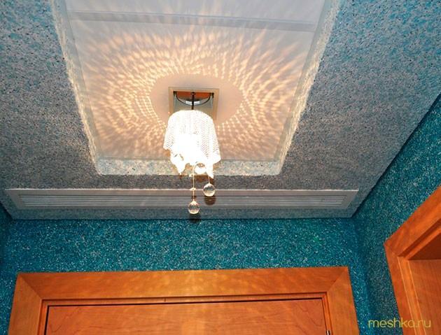 отделка, потолка, жидкими