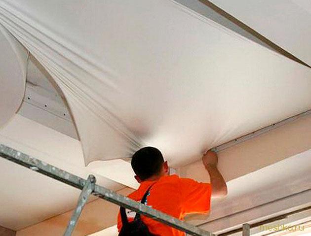 полотно, потолка