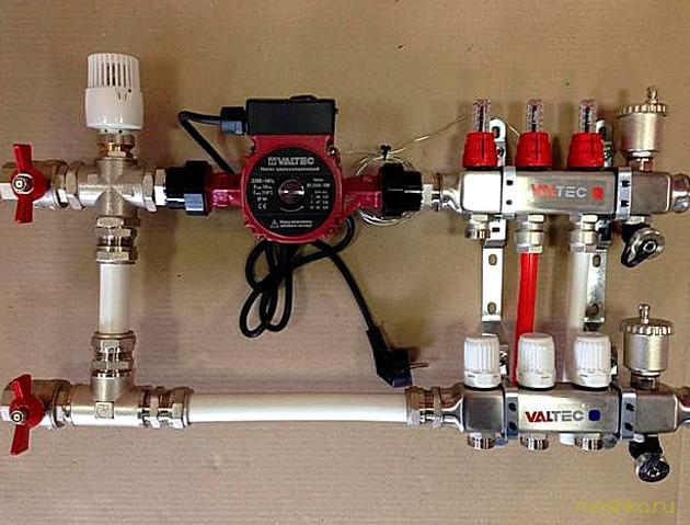 смесительный, узел