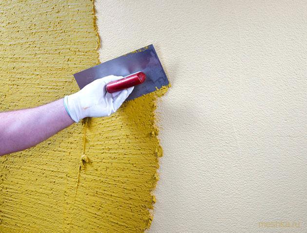 текстурная, краска, стенку