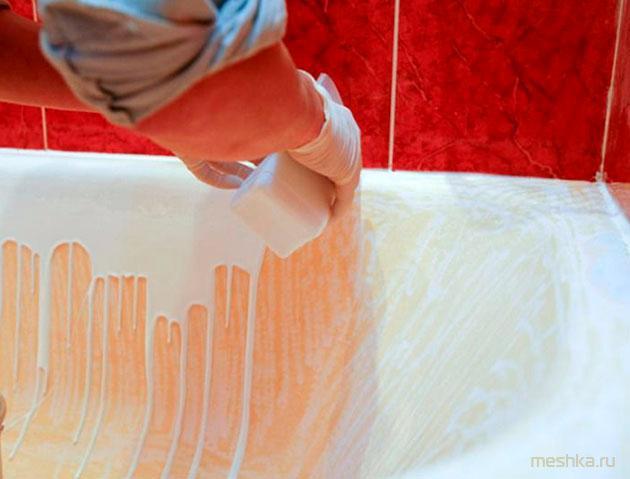 эмалировка, ванн, пошаговая