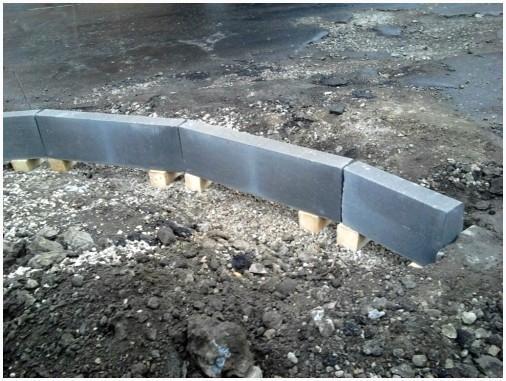 Разметка участка под тротуарную плитку