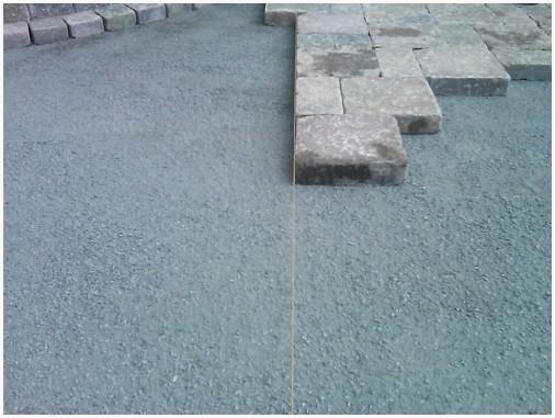 Контроль правильности укладки тротуарной плитки