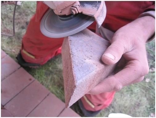 Подрезка тротуарной плитки