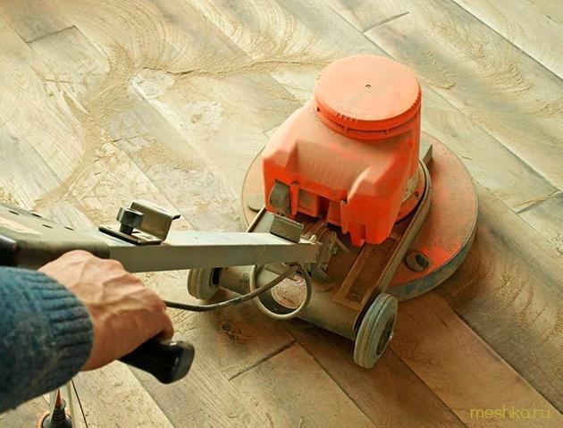 шлифовка, паркета