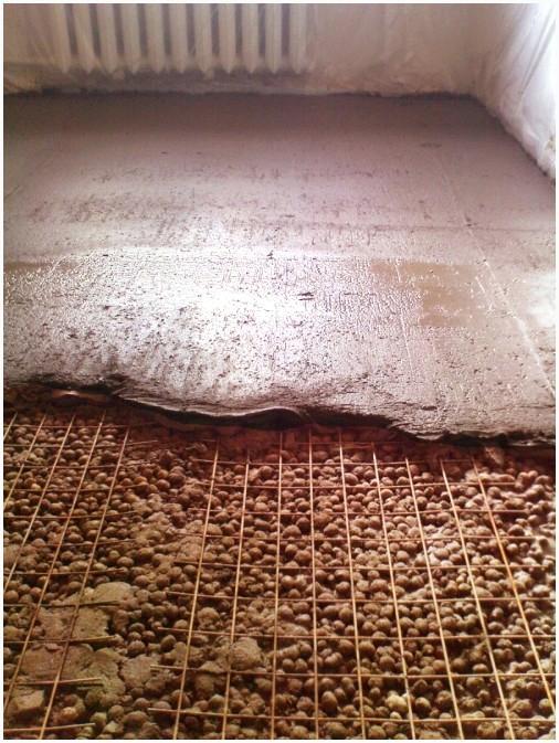 Утепление потолка керамзитом