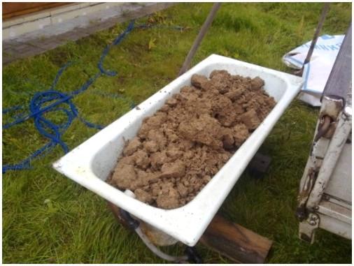 Утепление потолка глиной