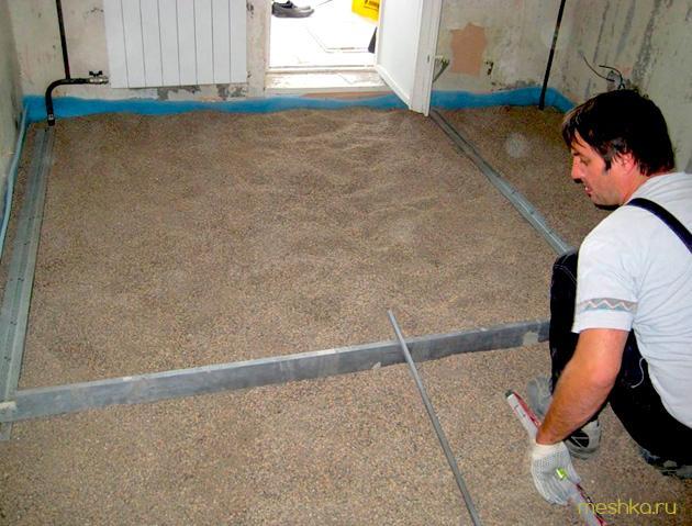 сухая, стяжка