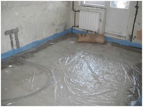 Укладка пароизоляции