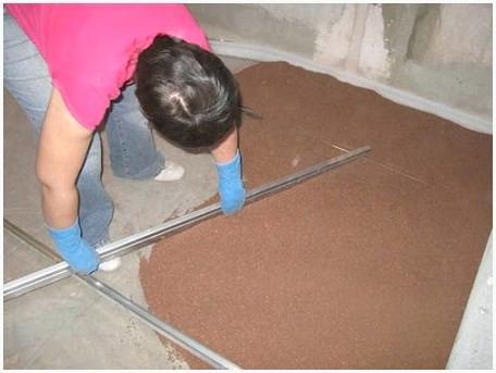 разравнивание керамзита