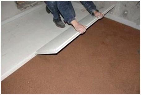 Укладка ГВЛ