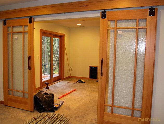 правильно, установить, раздвижные