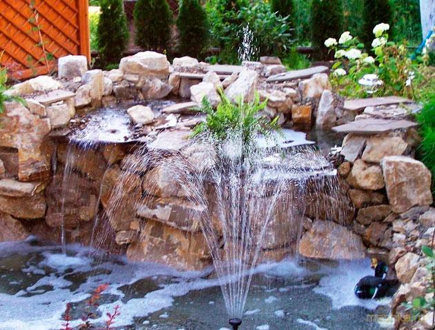 сделать, фонтан