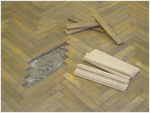 Устранение скрипа паркета - удаление планок